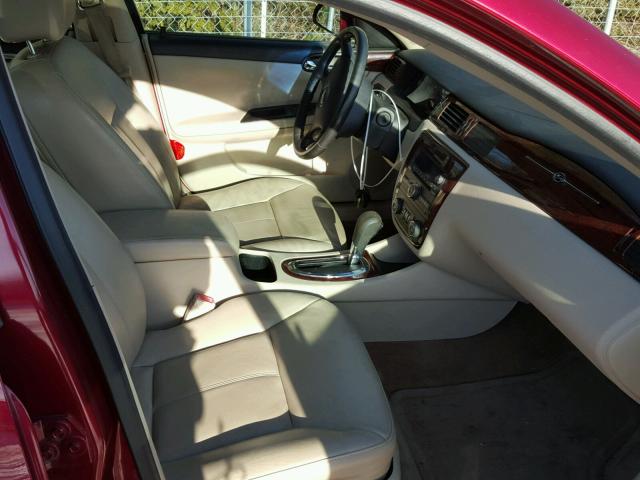 2G1WD58C989200931 - 2008 CHEVROLET IMPALA SUP RED photo 5