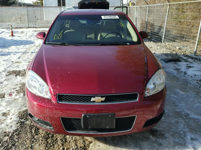 2G1WD58C989200931 - 2008 CHEVROLET IMPALA SUP RED photo 9