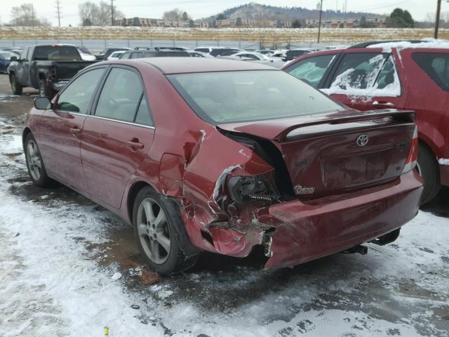 4T1BA30K75U509605 - 2005 TOYOTA CAMRY SE RED photo 3