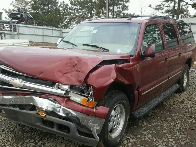 1GNFK16T03J241252 - 2003 CHEVROLET SUBURBAN K RED photo 2