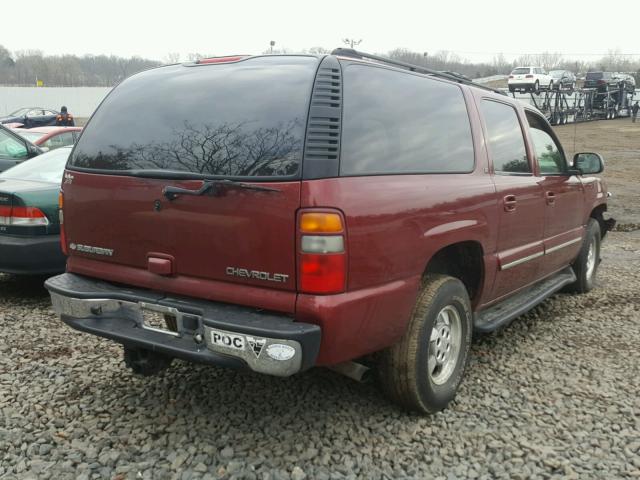 1GNFK16T03J241252 - 2003 CHEVROLET SUBURBAN K RED photo 4