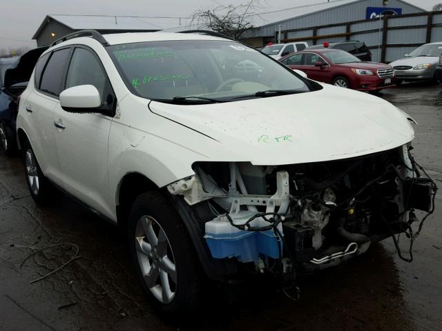 JN8AZ18W99W126168 - 2009 NISSAN MURANO S WHITE photo 1