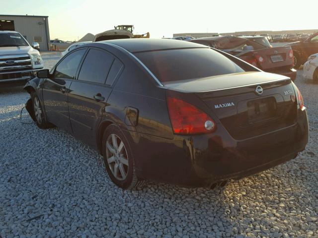 1N4BA41E24C871208 - 2004 NISSAN MAXIMA SE BLACK photo 3