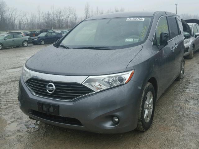 JN8AE2KP8F9120262 - 2015 NISSAN QUEST S GRAY photo 2