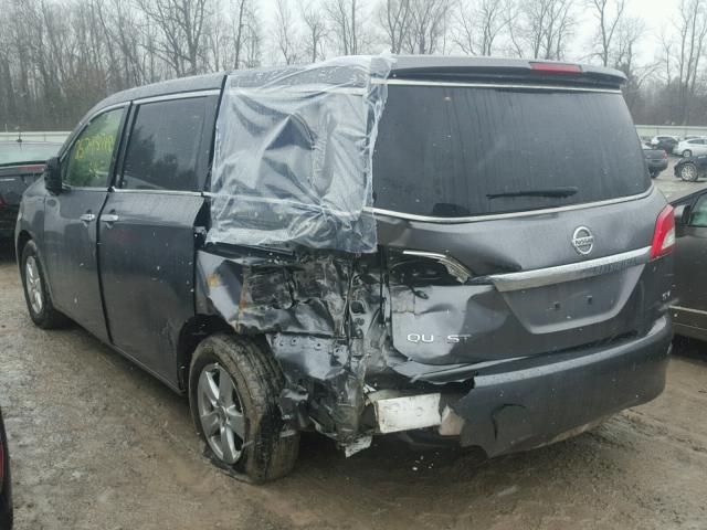 JN8AE2KP8F9120262 - 2015 NISSAN QUEST S GRAY photo 3