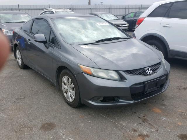 2HGFG3B5XCH504380 - 2012 HONDA CIVIC LX GRAY photo 1