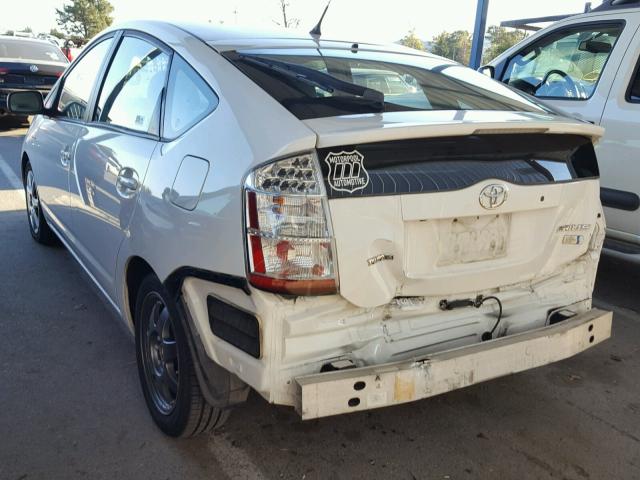 JTDKB20U377571856 - 2007 TOYOTA PRIUS WHITE photo 3