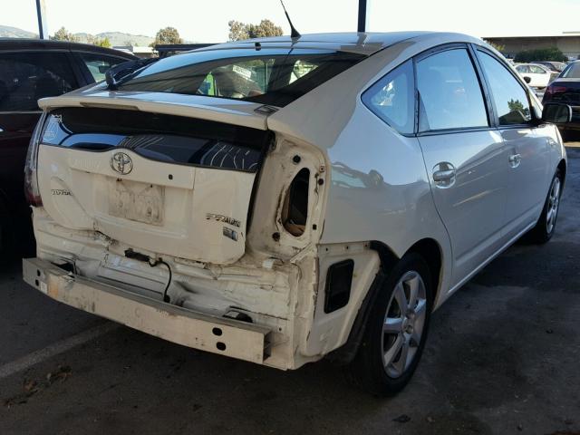 JTDKB20U377571856 - 2007 TOYOTA PRIUS WHITE photo 4