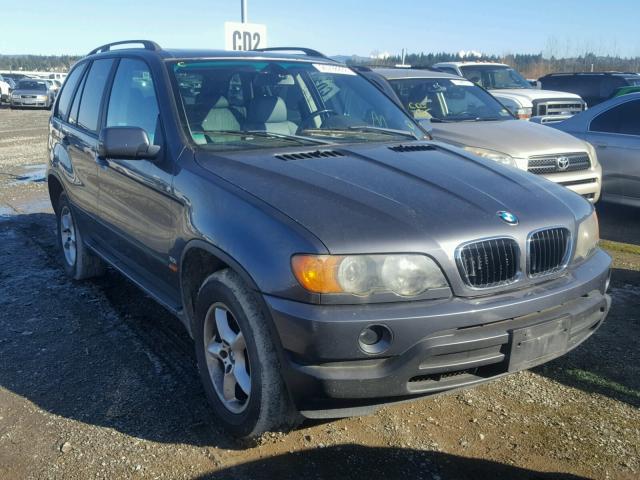 5UXFA53542LP47094 - 2002 BMW X5 3.0I GRAY photo 1