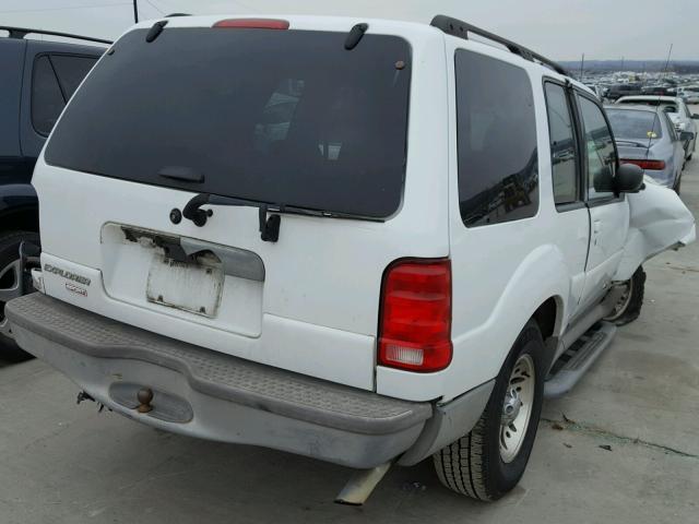 1FMYU60E21UB41437 - 2001 FORD EXPLORER S WHITE photo 4