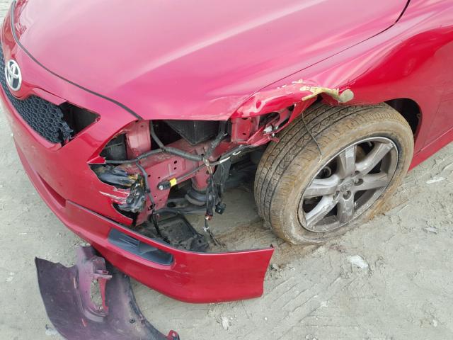 4T1BE46K49U265788 - 2009 TOYOTA CAMRY BASE RED photo 9