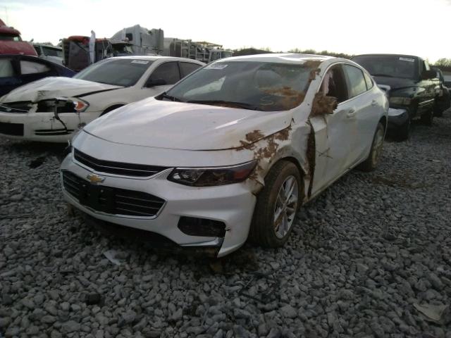 1G1ZD5ST0JF109582 - 2018 CHEVROLET MALIBU LT WHITE photo 2