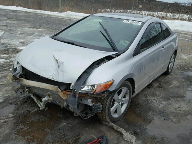 2HGFG12886H012062 - 2006 HONDA CIVIC EX SILVER photo 2