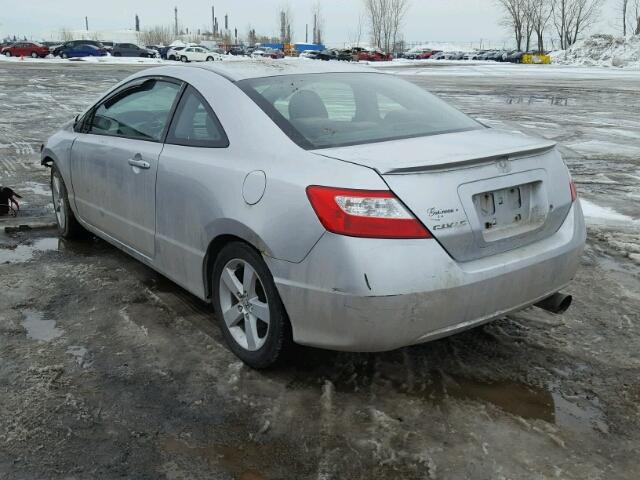 2HGFG12886H012062 - 2006 HONDA CIVIC EX ვერცხლისფერი ფოტო 3