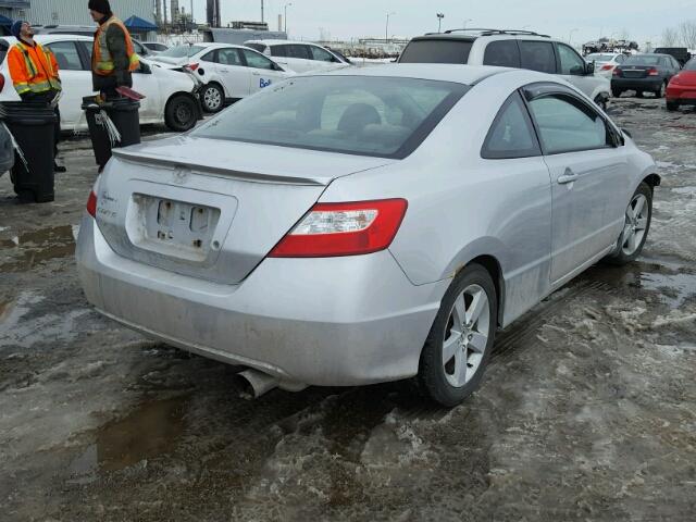 2HGFG12886H012062 - 2006 HONDA CIVIC EX SILVER photo 4