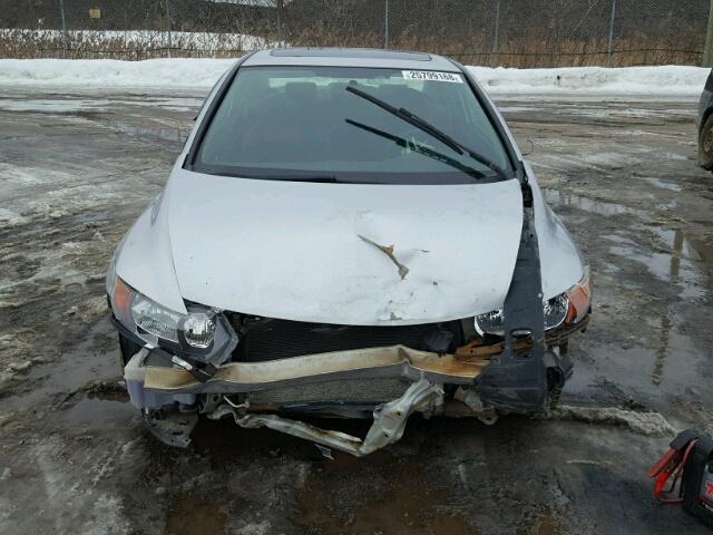 2HGFG12886H012062 - 2006 HONDA CIVIC EX SILVER photo 9