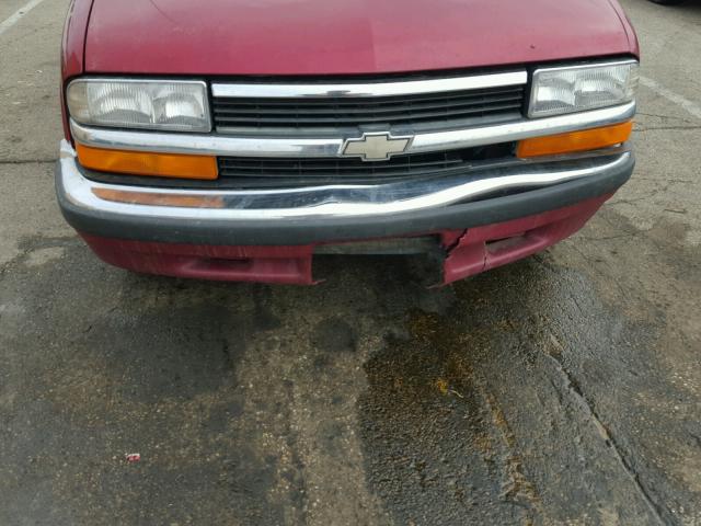 1GCCS19X5W8150032 - 1998 CHEVROLET S TRUCK S1 RED photo 9