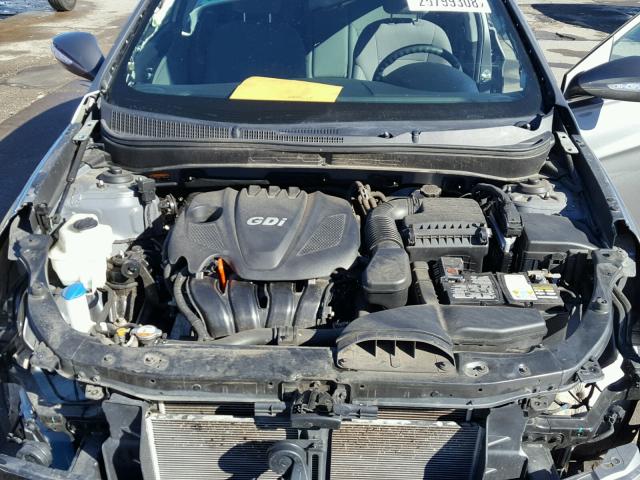 5NPEB4AC4EH826649 - 2014 HYUNDAI SONATA GLS GRAY photo 7