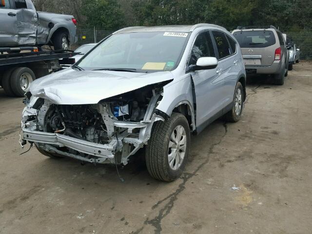 5J6RM4H71EL061300 - 2014 HONDA CR-V EXL SILVER photo 2