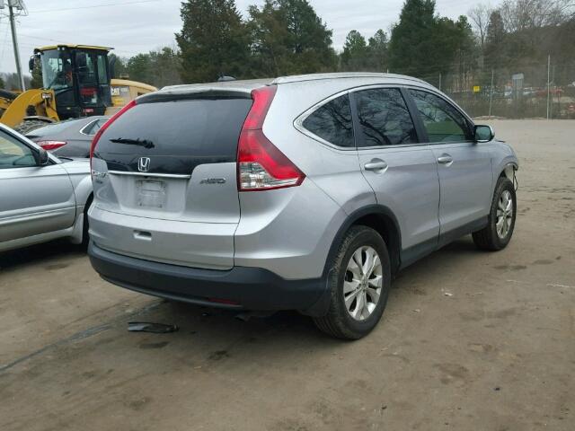 5J6RM4H71EL061300 - 2014 HONDA CR-V EXL SILVER photo 4