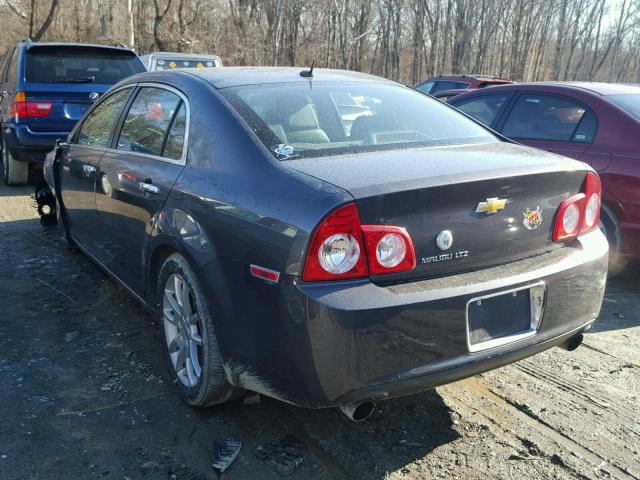 1G1ZE5E79A4121348 - 2010 CHEVROLET MALIBU LTZ ნაცრისფერი ფოტო 3