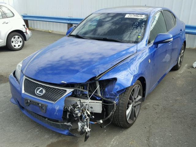 JTHBF5C22C5172974 - 2012 LEXUS IS 250 BLUE photo 2