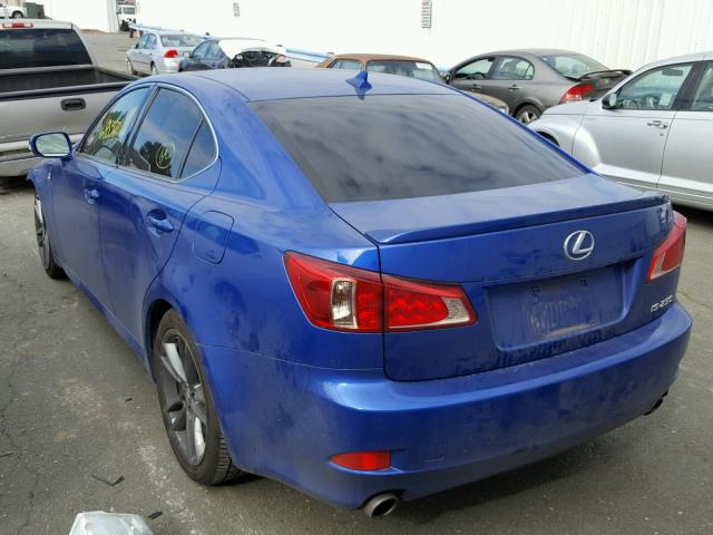 JTHBF5C22C5172974 - 2012 LEXUS IS 250 BLUE photo 3