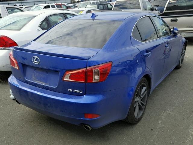 JTHBF5C22C5172974 - 2012 LEXUS IS 250 BLUE photo 4