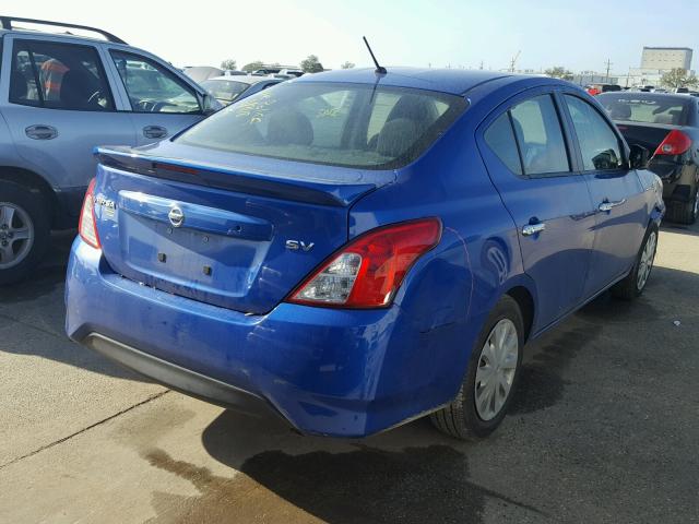 3N1CN7APXGL910760 - 2016 NISSAN VERSA S BLUE photo 4