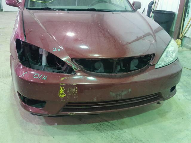 4T1BE30K65U093695 - 2005 TOYOTA CAMRY LE MAROON photo 9