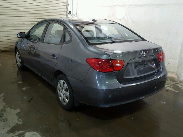 KMHDU46D18U503415 - 2008 HYUNDAI ELANTRA GL CHARCOAL photo 3