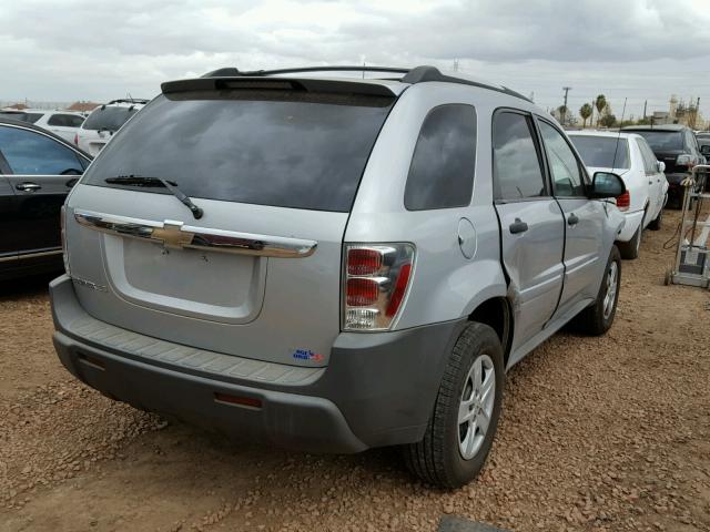 2CNDL13F756056672 - 2005 CHEVROLET EQUINOX LS SILVER photo 4