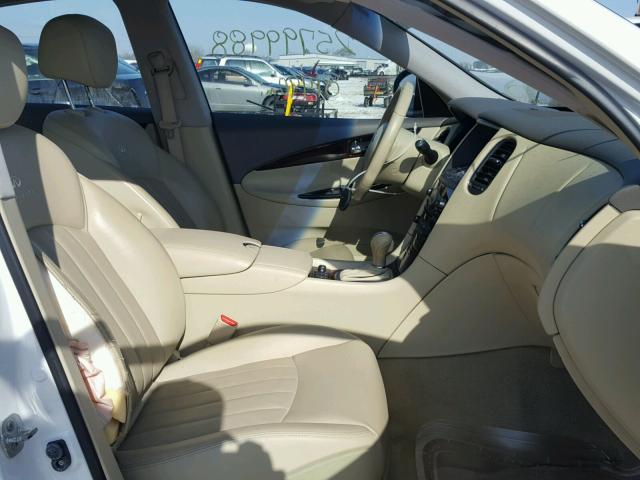 JN1AJ0HR1AM750816 - 2010 INFINITI EX35 BASE WHITE photo 5