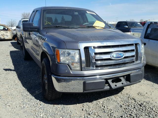 1FTRX12809FA31786 - 2009 FORD F150 SUPER GRAY photo 1