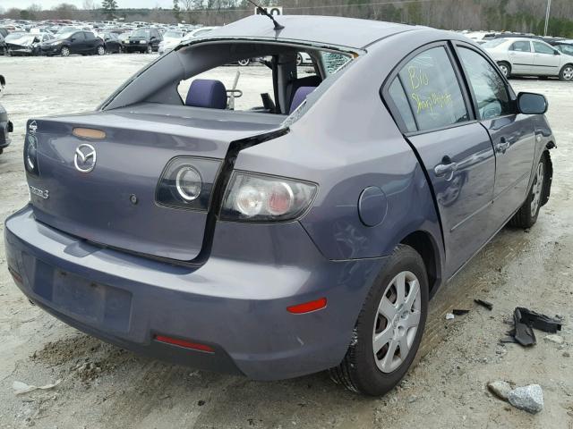 JM1BK12F271647885 - 2007 MAZDA 3 I GRAY photo 4