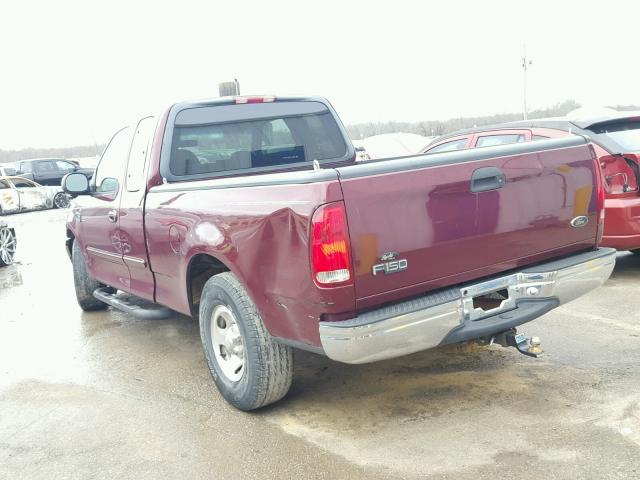 1FTRX17W0XNA31555 - 1999 FORD F150 BURGUNDY photo 3