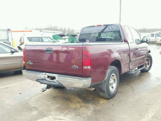 1FTRX17W0XNA31555 - 1999 FORD F150 BURGUNDY photo 4