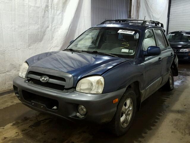 KM8SC73D96U112297 - 2006 HYUNDAI SANTA FE G BLUE photo 2