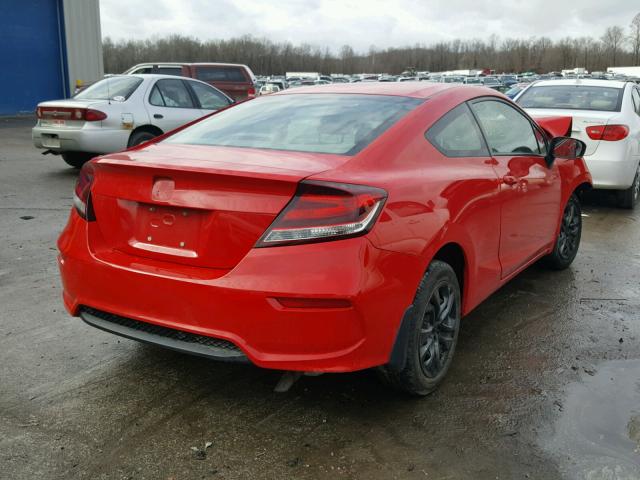 2HGFG3B55FH529661 - 2015 HONDA CIVIC LX RED photo 4