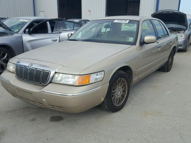 2MEFM74W3YX692563 - 2000 MERCURY GRAND MARQ GOLD photo 2