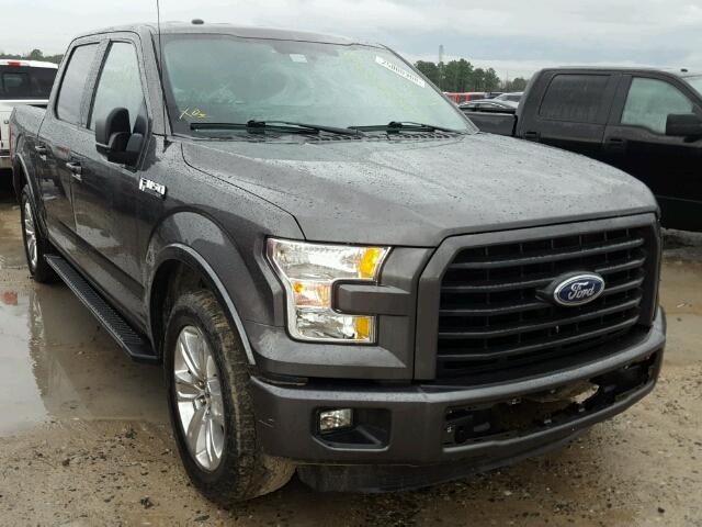 1FTEW1CF8FKE70509 - 2015 FORD F150 SUPER GRAY photo 1