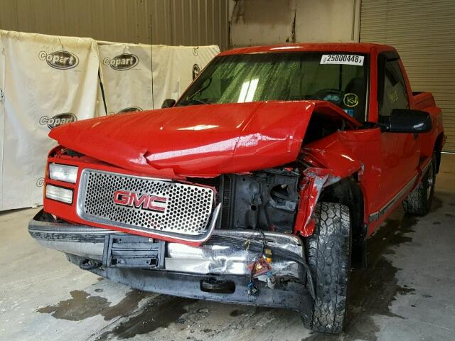 1GTEK14R2WZ523751 - 1998 GMC SIERRA K15 RED photo 9