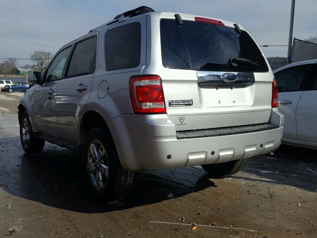 1FMCU04G99KA03677 - 2009 FORD ESCAPE LIM SILVER photo 3