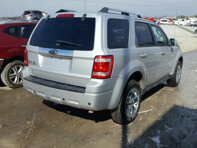 1FMCU04G99KA03677 - 2009 FORD ESCAPE LIM SILVER photo 4