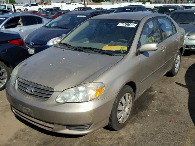 1NXBR38E84Z339485 - 2004 TOYOTA COROLLA CE TAN photo 2