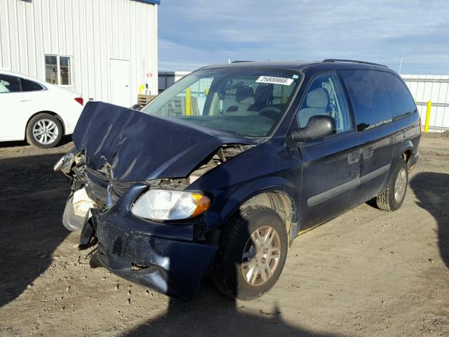 1D4GP24R96B749538 - 2006 DODGE GRAND CARA BLUE photo 2