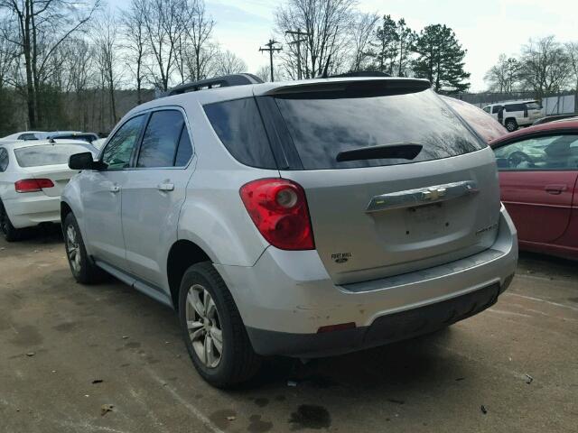 2CNALDEW7A6303507 - 2010 CHEVROLET EQUINOX LT SILVER photo 3