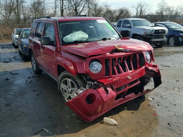 1J8FF28W58D557724 - 2008 JEEP PATRIOT SP RED photo 1