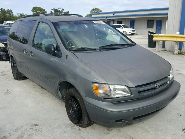 4T3GF19C6YU296312 - 2000 TOYOTA SIENNA CE GRAY photo 1