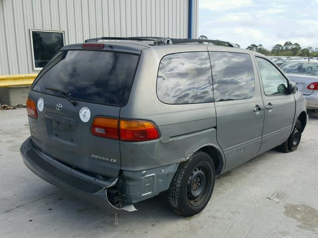 4T3GF19C6YU296312 - 2000 TOYOTA SIENNA CE GRAY photo 4